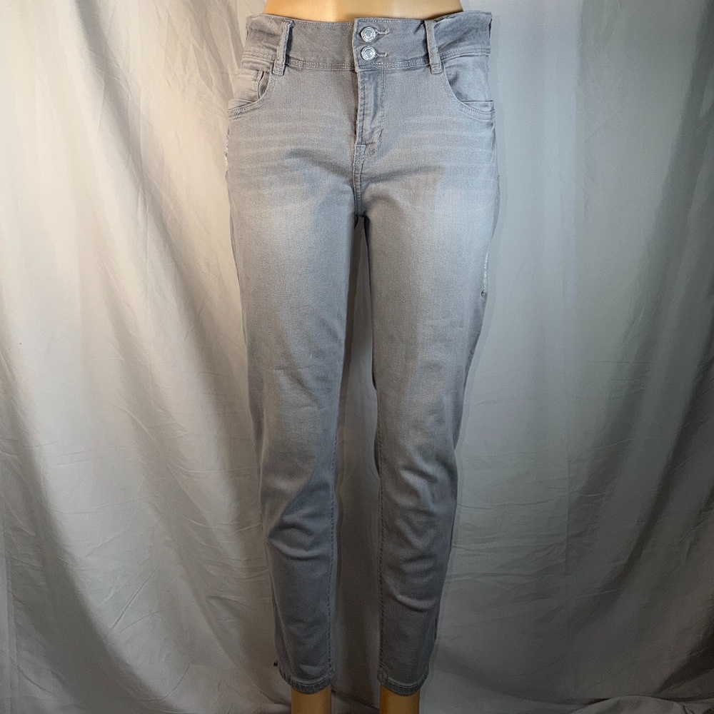 Kensie Grey High Waisted Skinny Jeans